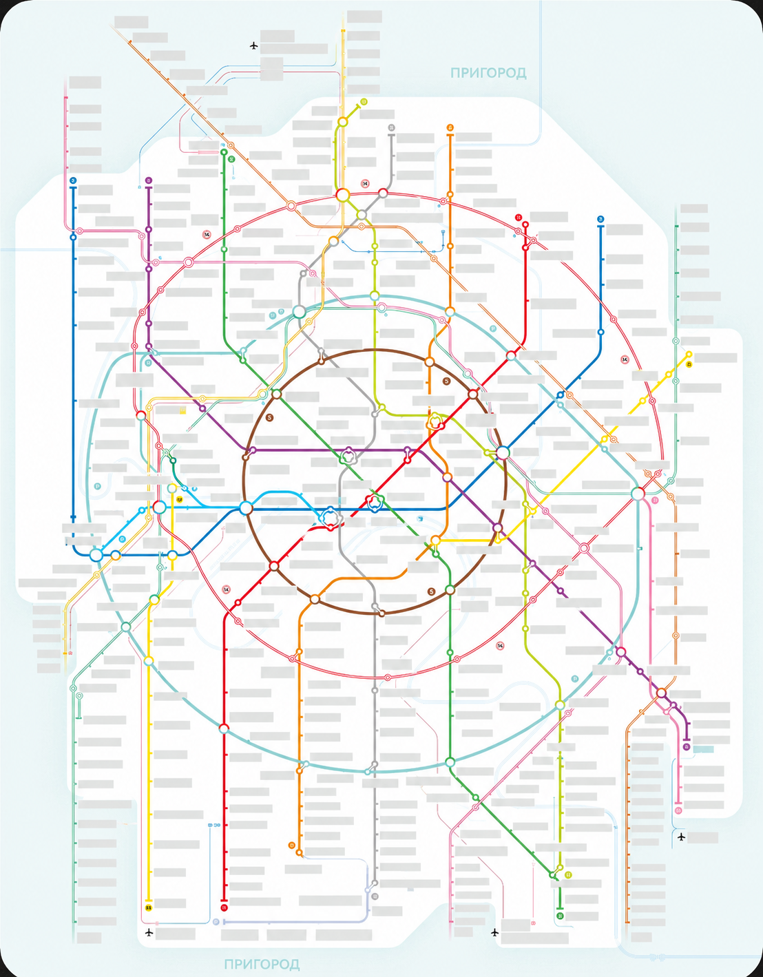 Схема Московского метро